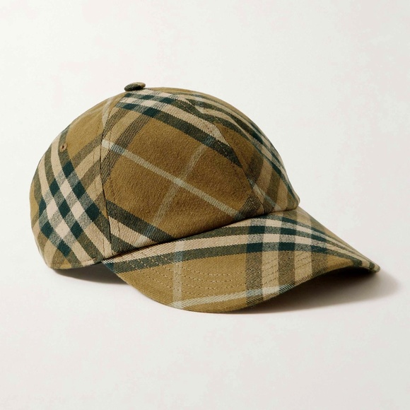 Burberry Check Cotton Twill Adjustable Baseball Cap - Picture 1 of 17